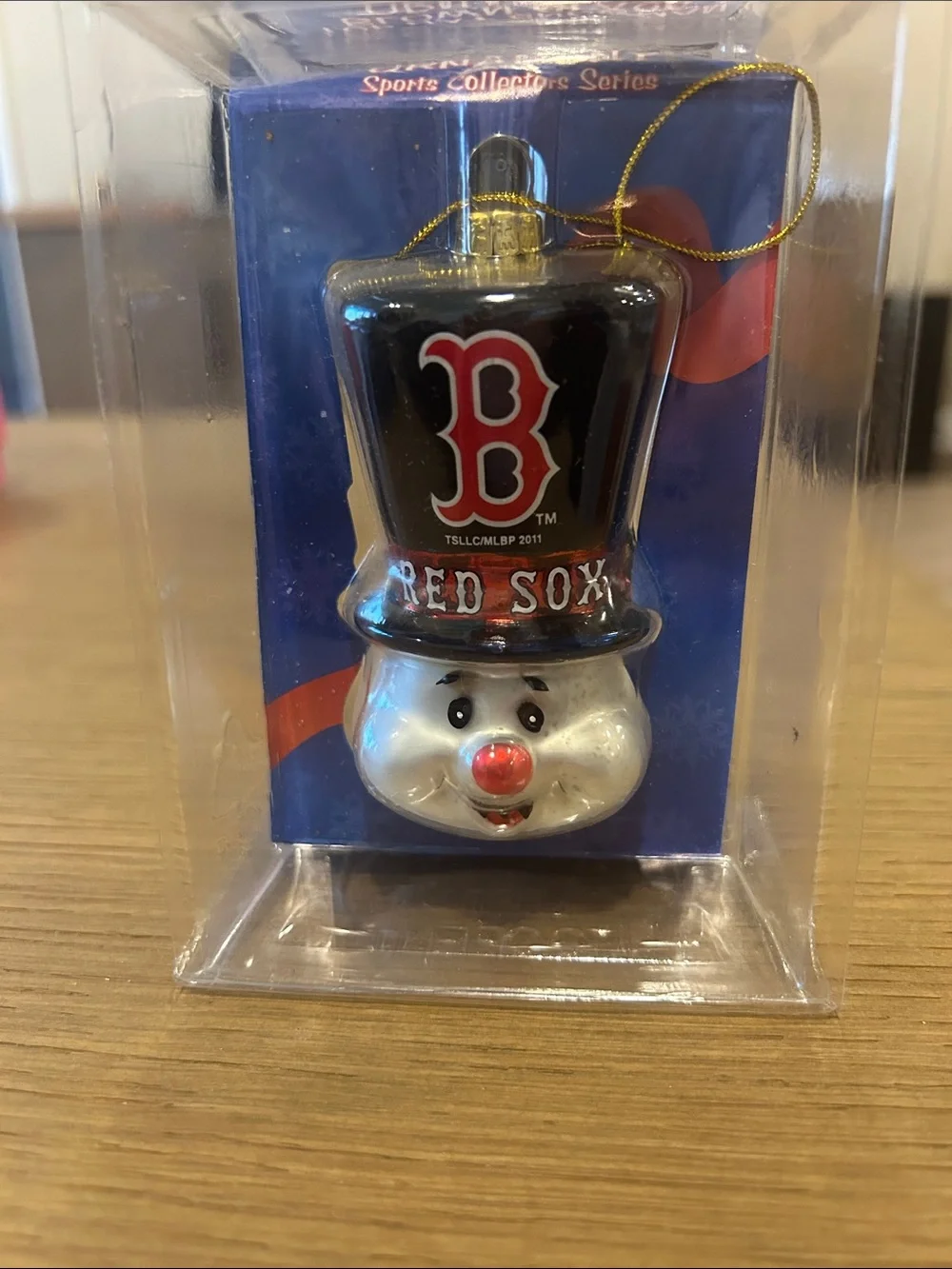 Boston Red Sox Snowman Ornament